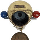Small Brass Binnacle With Magnetic Compass And Inclinometer