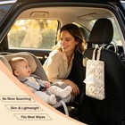 Quilted Baby Wipe Holder With Snap Handle  Diaper And Wipes Pouch  Portable R   