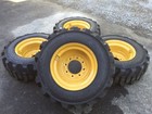 4-hd 12-16 5 Galaxy Xd2010 Skid Steer Tires rims rims For Caterpillar - 12x16 5