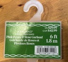 6 Ft Pink Peony Rose Garland Artificial Wedding Arch Decor Ashland Used 1x 