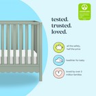 Baby Crib 4-in-1 Convertible Sammy Scallop Light Sage Davinci M27863ls