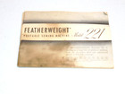 Singer Sewing Machine Manual Featherweight Model 221 As-is
