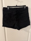 Universal Thread Women s High-rise Midi Jean Shorts Black  Size 12 31