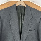 Vtg Giorgio Armani Blazer Mens 38r Green Houndstooth 2 Button Wool Sport Coat