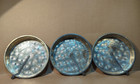 Vintage Ovenex 8  Cake Pans W sliders Starburst Pattern Set Of 3