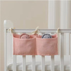 Baby Nursery Cot Storage Organiser Hanging Crib Pocket Nappy Bottle Holder