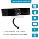 1080p Hd Webcam With Microphone Auto Focusing Web Camera For Pc Laptop
