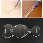 Clear Diy Leather Craft Acrylic Perspex Coin Purse Pattern Stencil Template Tool
