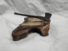 Vintage Petrified Forest National Park Souvenir Axe In Stone