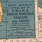 Antique 1944 Map Of China  Indochina  Thailand And Chosen 14   x11   