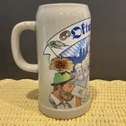 Vintage 1 Liter German Oktoberfest Beer Stein Mug Munchen 8 Inches Talk Large