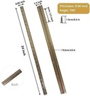 Antique Bronze 24-inch Heavy Duty Steel Piano Hinge 2-pack