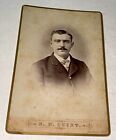 Rare Antique Victorian Carpenter Machinist Ernest George  Nh Cabinet Card Photo 