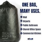 Plasticplace 12-16 Gallon High Density Trash Bags - Black  Case Of 1000 Bags