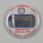 Vintage Indiana State Numismatic Association Pinback Buttons Annual Convention