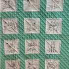 Vintage 50 Handmade Embroidered Nursery Rhyme Baby Animals Quilt Blanket Kittens