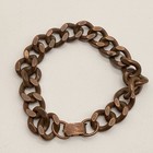 6 5    Vintage Heavy Chunky Curb Link Solid Copper Bracelet