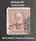 All Different Us Stamp Collection Including 1895 8c  Sherman  Violet Brown