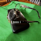 Versace 1163-b Tortoise Rhinestone Greek Key Eyeglasses Frames 52-16-130 W case