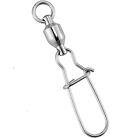 20 100pcs Ball Bearing Snap Swivels With Crane Duo Lock Snap Tackle 18lb 500lb