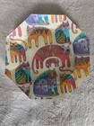 Laurel Burch Rare Fantastic Felines Set Of 3 Cat Plates Great Gift 