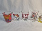 7- Shot Glasses Vtg New States countries Florida Vegas Muay Thai Thailand Glass