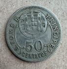 St  Thomas   Prince Island  50 Centavos  1929  Km 1