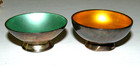 2 Small Scandinavian Sterling Enamel Bowls - Denmark - Meka   Volmer Bahner 