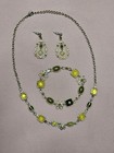 Lia Sophia Vintage Flower Jewelry Set  Necklace  Bracelet    Earrings