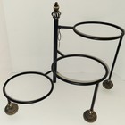 Mackenzie Childs Large Serving Stand 3 Tiered Adjustable Plate Bowl Holder India