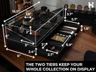 Premium 7 Slot Watch Box For Men - Large Wooden Watch Display 7 Watches  Black