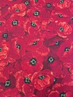 Poppies Allover Bouffant Medical Scrub Surgical Hat  Size  Large