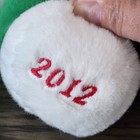 2012 Dan Dee Snowflake Christmas Teddy Bear Plush White W red Outfit Hat   Scarf