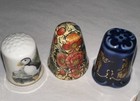 Lot Of 12 Ceramic Thimbles Limoge-west Germany-germany-japan-portugal-england