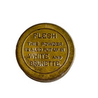 Antique Floriant Face Powder Tin Colgate   Co New York Flesh W  Powder Puff 1910