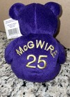 Mlb Mark Mcgwire  25 Purple Plush Beanie Bear Salvinos Bamm Beanos - Nwt