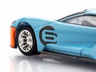 Afx 22052 Ford Gt Heritage  6 Gulf Ho Slot Car Megag  For Autoworld Afx22052