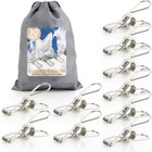 30 Pack Heavy Duty Stainless Steel Clothes Pins Laundry Photo Snack Sealing New