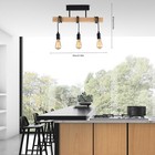Modern Rustic Ceiling Lamp Indoor Kitchen Island Light Fixture Height Adjustable