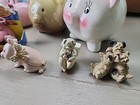 Pig Lot Statues Figurines Banks Stone Carved Various Items