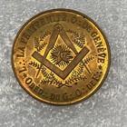 1904 German Masonic Geneva Brass Trade Tokens Fraternal Masons
