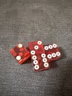 Vtg 4 Red Bakelite   Dice Harveys Casino