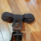 Vintage Barn Or Shed Door Rollers With Hangers  Black  1 Piece