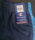 Champion Boys Mesh Basketball Shorts Navy blue Colorblock Drawstring 5 6