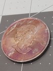 2017 Canada Maple Leaf  5 - 1oz  9999 Fine Silver -  Toned Coin 