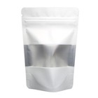 50 100 300 White Food Safe And Smell Proof Stand Up Quickqlick    Bag With Window
