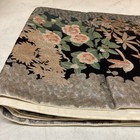 Japanese Kimono Fabric Set 2 Rolls Pure Silk Stripe   Floral Brocade