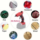 Diy Cordless Hot Melt Glue Gun W 10pcs Glue Sticks For Milwaukee 18v Battery