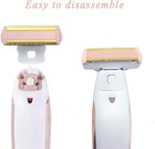 6pcs Women Shaver Replacement Heads For Finishing Touch Flawless Body Rechargeab