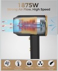Ionic Hair Dryer 1875w W  Diffuser Lightweight Black